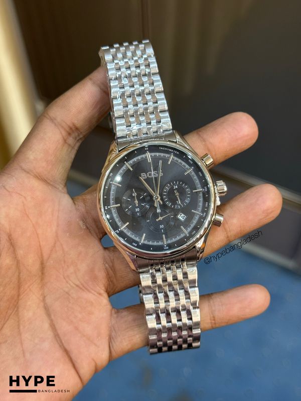 Hugo Boss Quartz Chronograph (Silver-Black)