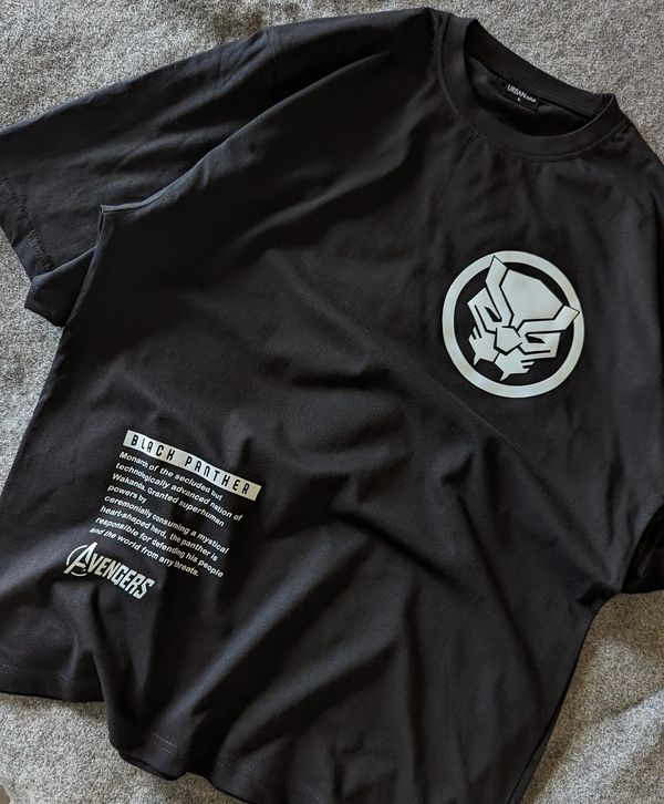 Wakanda for Ever Drop Shoulder T-Shirt
