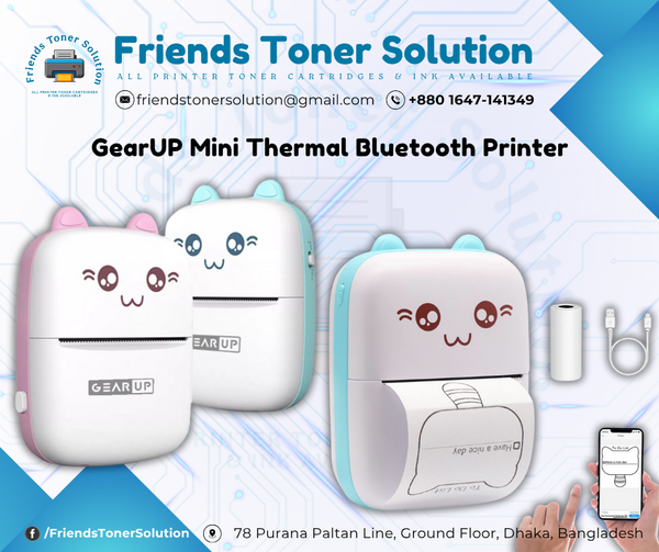 GearUP mini Thermal Bluetooth Printer