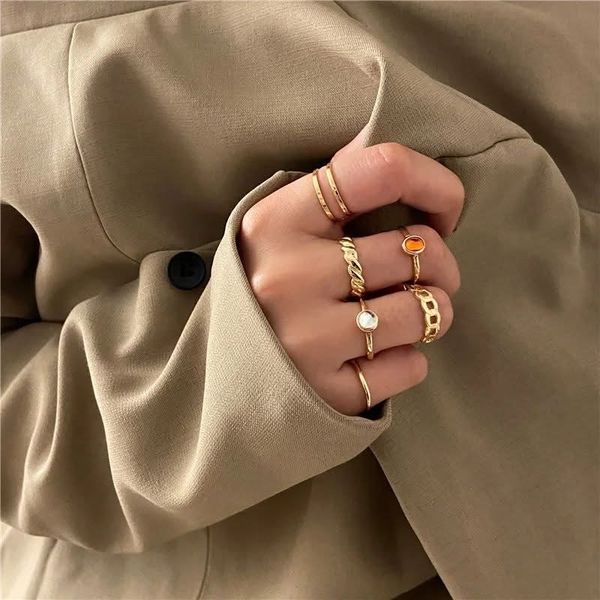 golden ring set