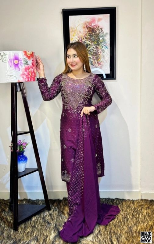 Real Nc Stone Party Wear Dresses DL