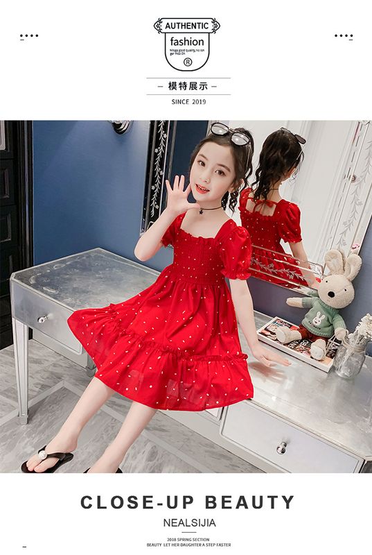 Imported ⭐ Girls' Summer Western Style Dress – Trendy Kids Outfit