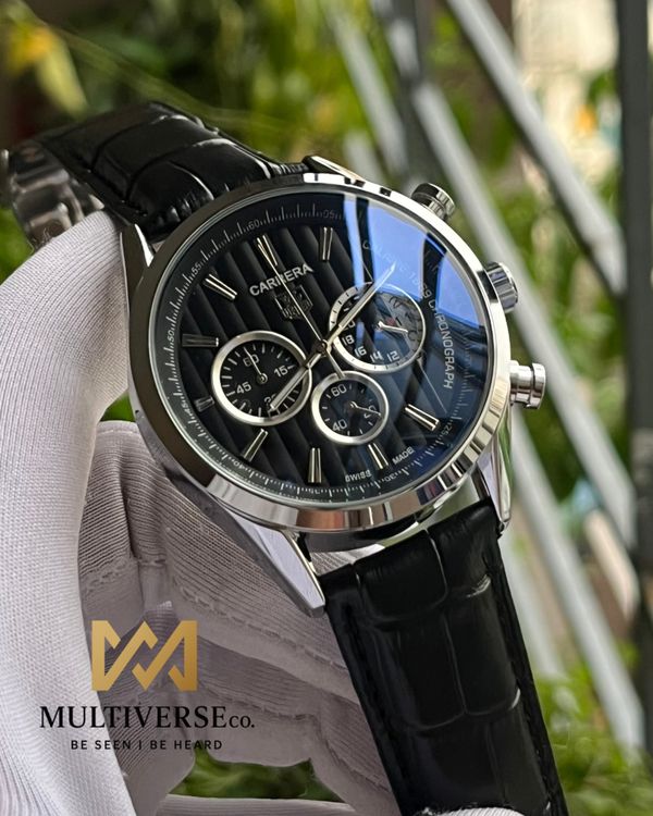 TAG 1969 CHRONO BLACK BELT TEXTURE BLACK DIAL (AA)