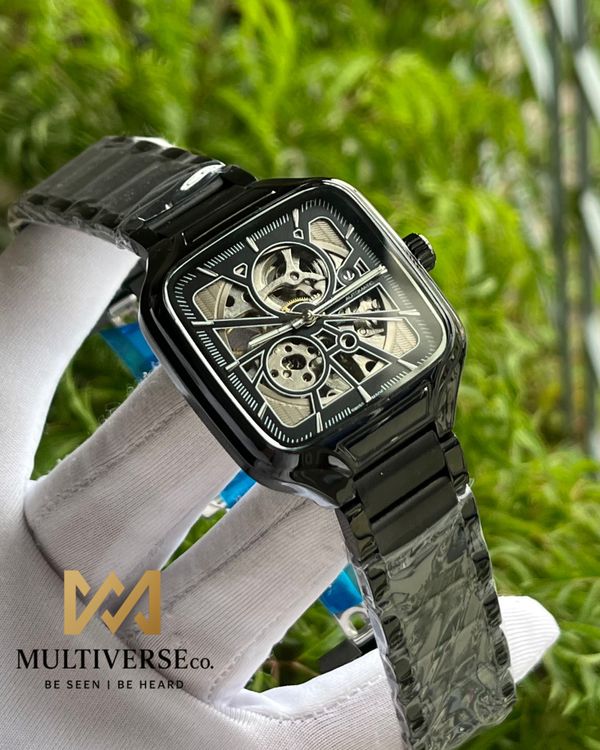 RADO TRUE SQUARE BLACK CHAIN BLACK DIAL STAINLESS STEEL (SEMI AAA)