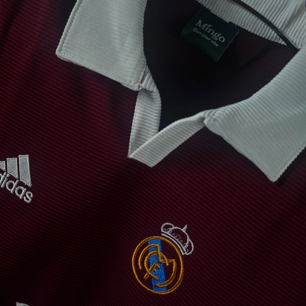 RM - Retro Luxe Vintage Meroon Embroidery Old Money Polo - Image 2