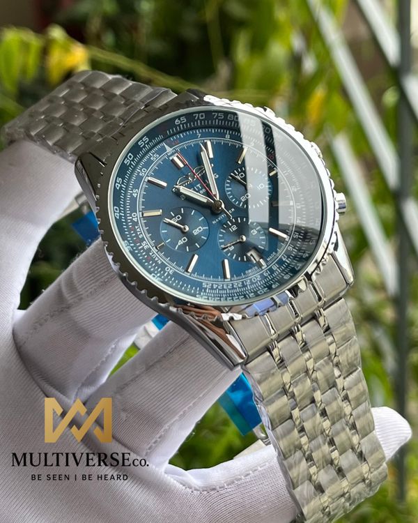 BREITLING NAVITIMER SILVER CHAIN BLUE DIAL (AA)