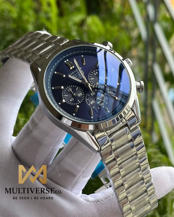 TAG 1969 NAVY-BLUE DIAL SILVER CHAIN (AA)
