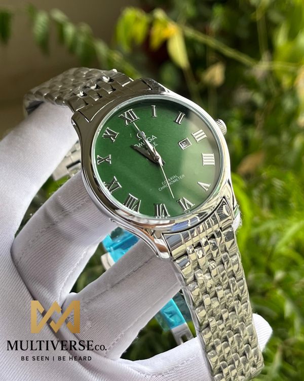 OMEGA DE VILLE GREEN DIAL SILVER CHAIN SWEEP MOVEMENT (AA)