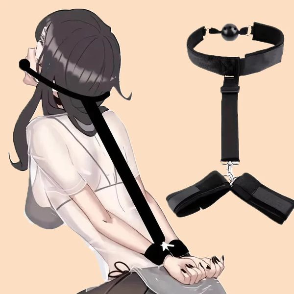 Adult Erotic Games BDSM Bondage Restraints Collar Furniture Sex Toys Kits For Women Couples Slave Neck Handcuffs Fetish Sex Shop