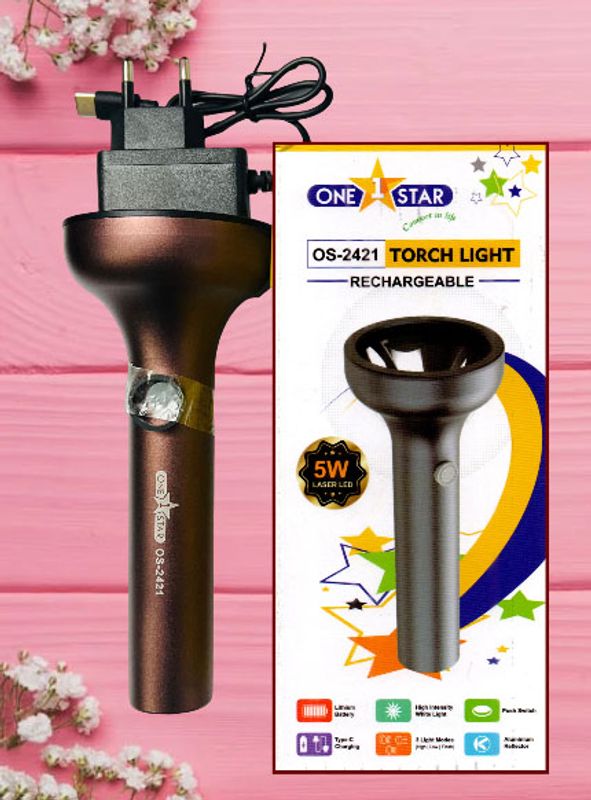 One Star OS-2421 TORCH LIGHT METAL BODY