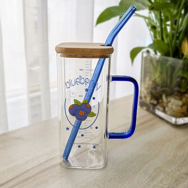 Blueberry Square Glass - Modern, Minimal & Aesthetic!