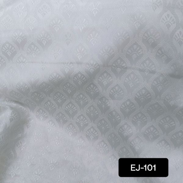 Royal White Jacquard Fabric – Party Panjabi Edition ( price 1 panjabi piece) - Image 1