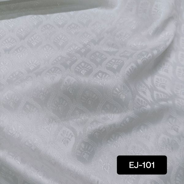 Royal White Jacquard Fabric – Party Panjabi Edition ( price 1 panjabi piece) - Image 2