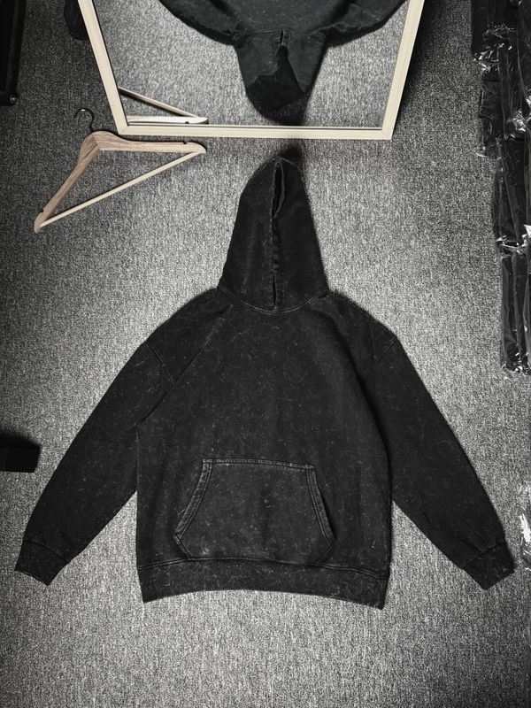 420+ GSM HEAVYWEIGHT ACID WASH BLACK HOODIE🇧🇩🔥