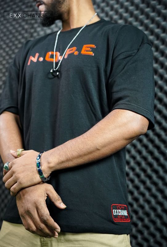 NOPE – I'M JUST CONFIDENT//unisex //Black Oversized t-shirt - Image 3