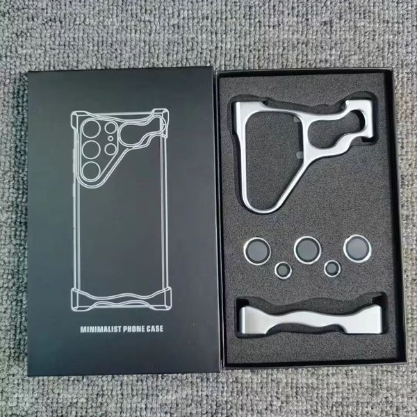 Shockproof Designer Metal Frame Protect Mobile Phone Accessories Fundas for samsung galaxy S23 S24 ultra case