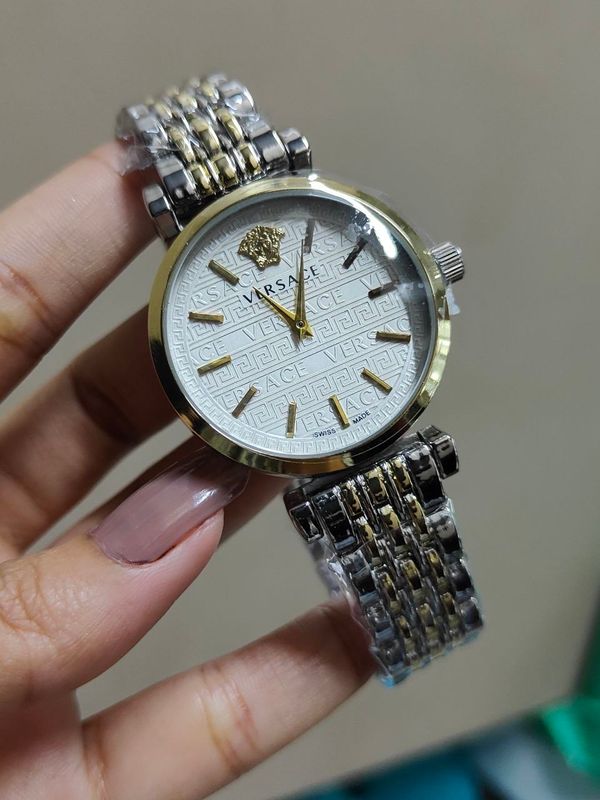 VERSACE TWO TONE WHITE DIAL