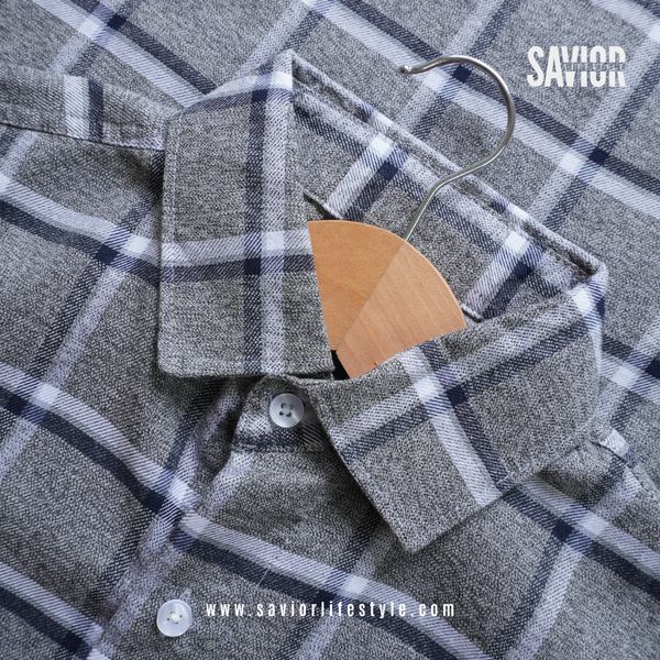 Stone Check - Full Sleeve Pocket Less Check Shirt
