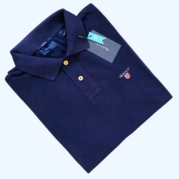 Gant Men's Navy Blue Polo T-shirt