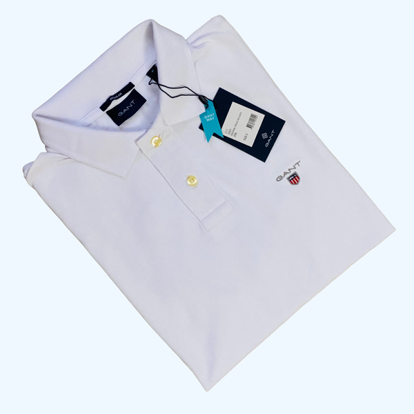 Gant Men's White Polo T-shirt
