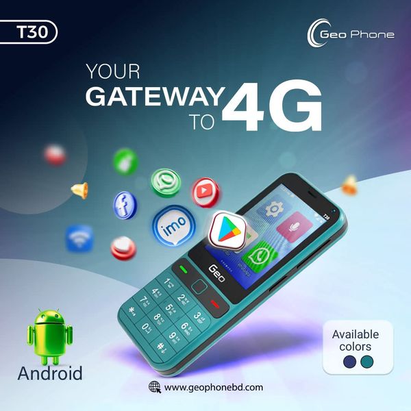Geo T30 Android Button Phone