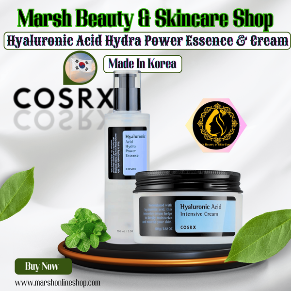 👉🔰Cosrx Hyaluronic Acid Hydra Power Essence and Intensive Cream Combo - Image 1