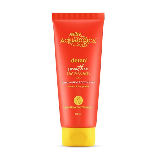 Aqualogica Detan+ Smoothie Face Wash with Cherry Tomato & Hyaluronic Acid | 100ml