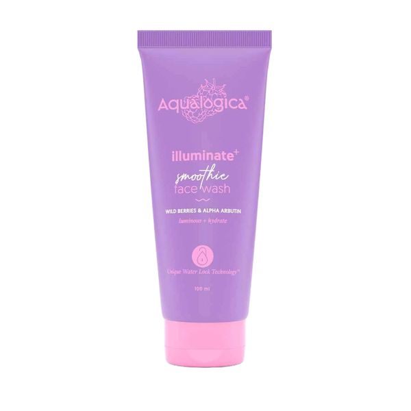Aqualogica Illuminate+ Smoothie Face Wash with Wild Berries & Alpha Arbutin 100ml