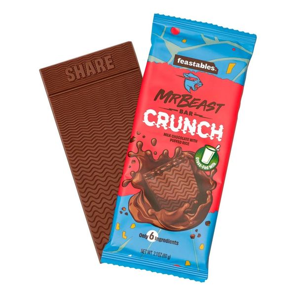 Feastables MrBeast Crunch Chocolate Bar 60gm