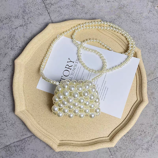 Kids Pearl Beaded Coin Purse – Cute Mini Crossbody Bag