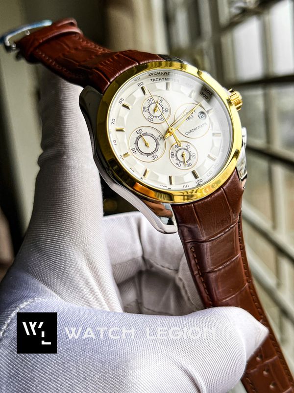 TISSOT CHRONO BROWN BELT