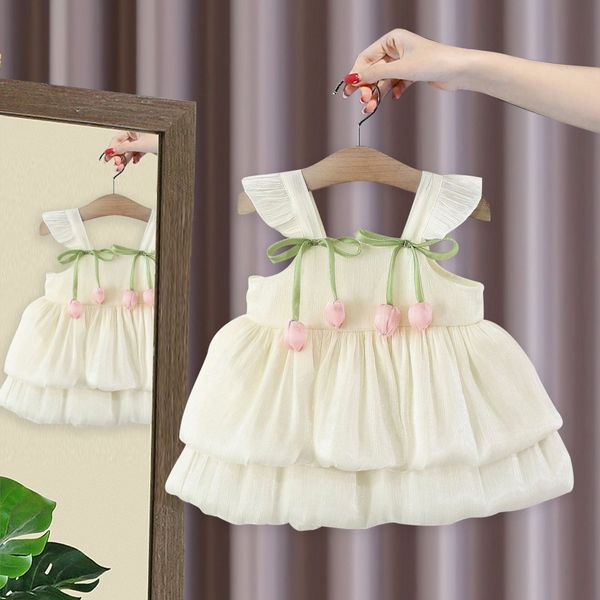 Imported đ Girls' Summer Princess Dress â Korean Ins Style with Slip Skirt