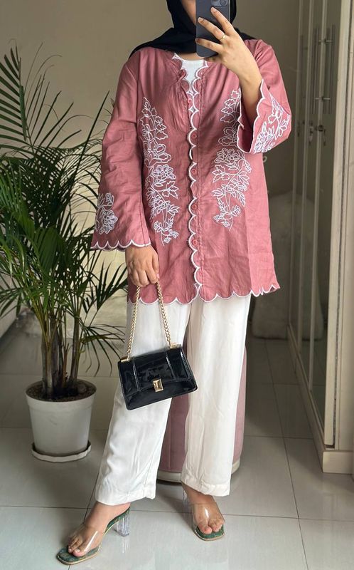 Embroidery Tunic Tops