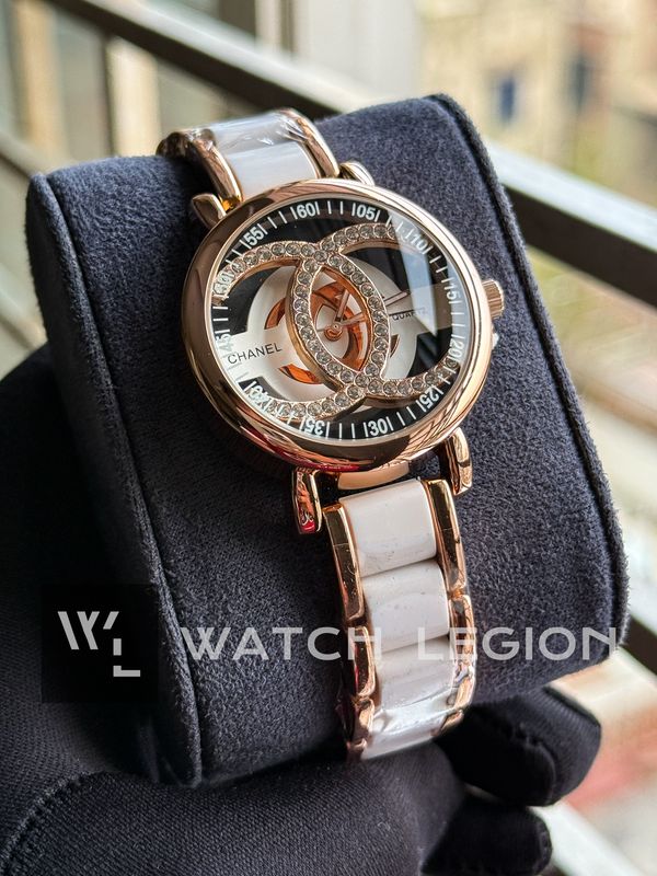 CHANNEL TWO TONE WHITE DIAL