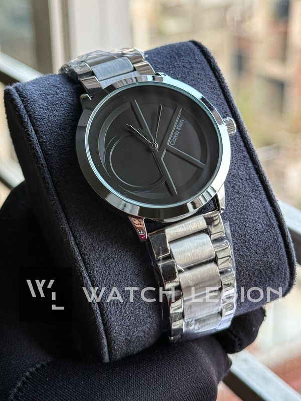 CK FULL STEEL BLACK DIAL