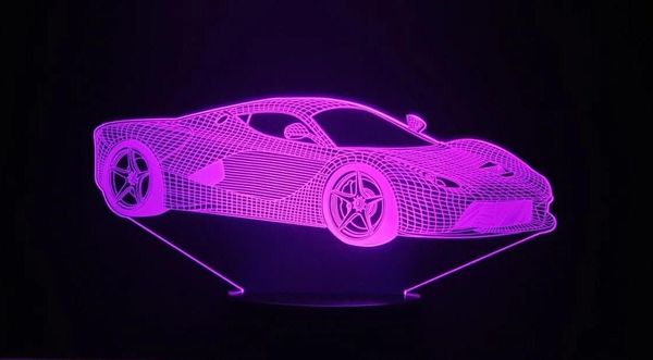 Ferrari LaFerrari(3D Acrylic Lamps