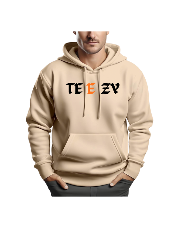 TeeZy Signature Beige Hoodie