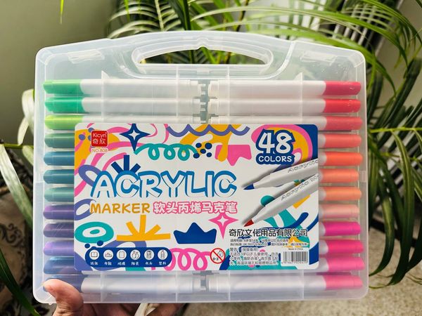 Acrylic Brush Pen - 48 Colors (Soft TIp)