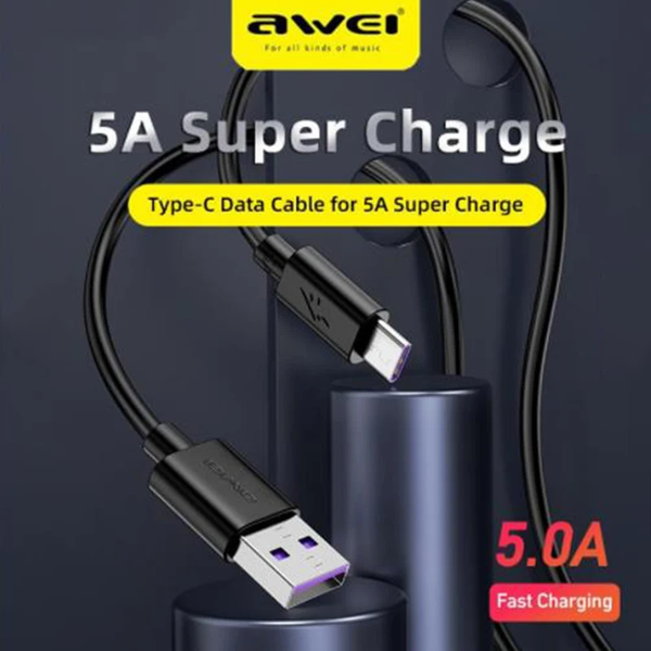 Awei CL-113T USB C Cable 5A Fast Charging
