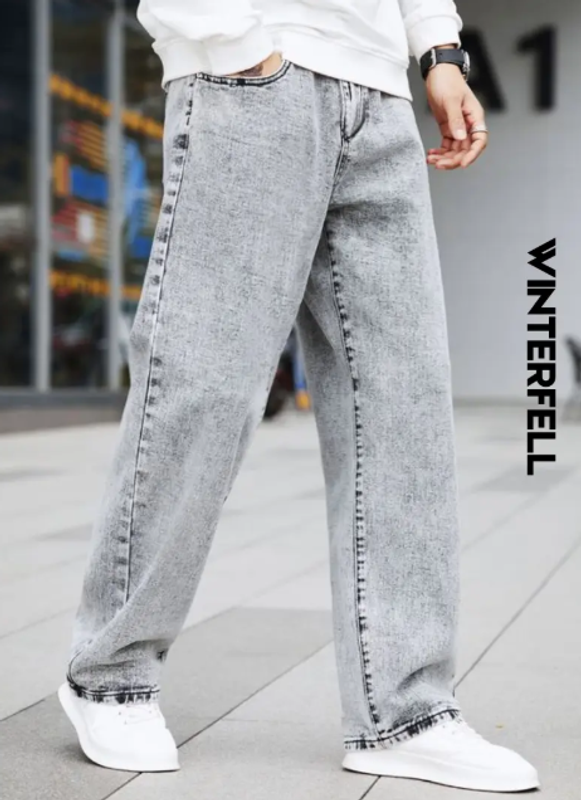 Slant Pocket Straight Leg Jeans