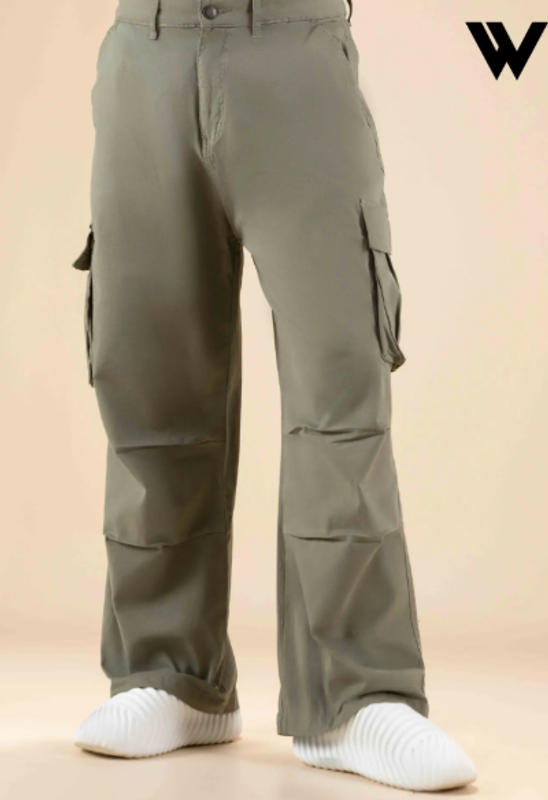 Olive Baggy wide Leg Pant