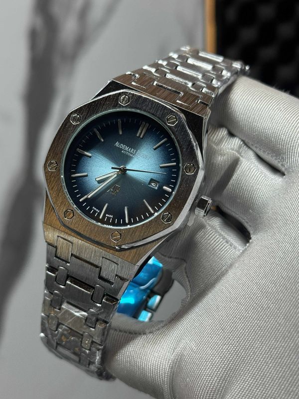 AP NON CHRONO SILVER CHAIN ICE BLUE DIAL AA