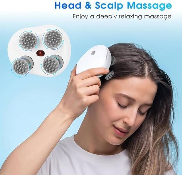 Electric Scalp, Body, Head Massager for Relax Hair Growth Deep Clean For Pet & Human