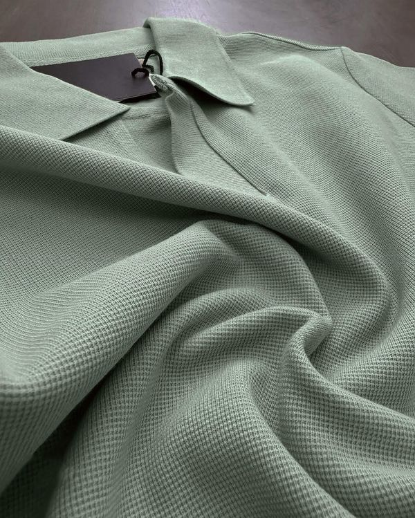 Ashmere Sage Polo - Old Money Edition