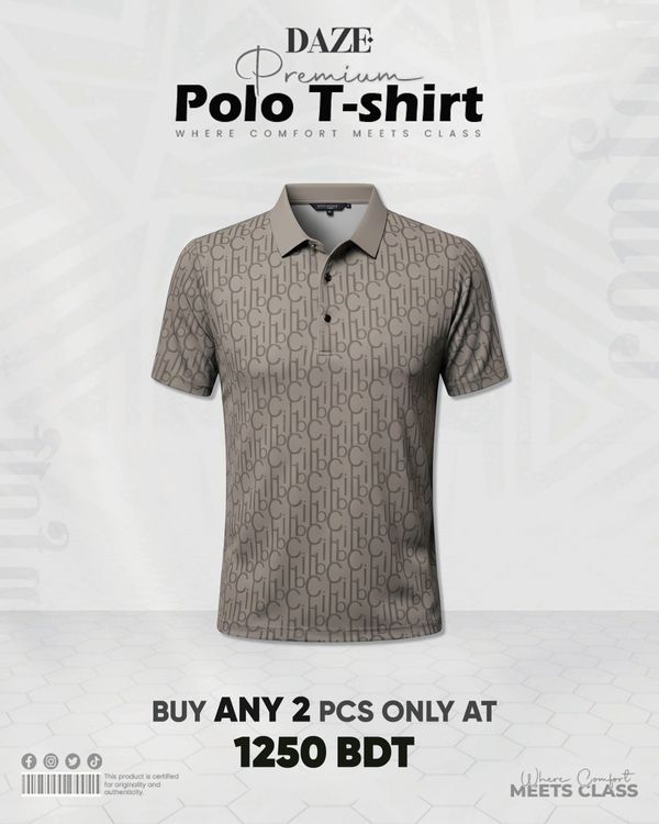 PL04 China Micro Spandex Premium Polo T-Shirt