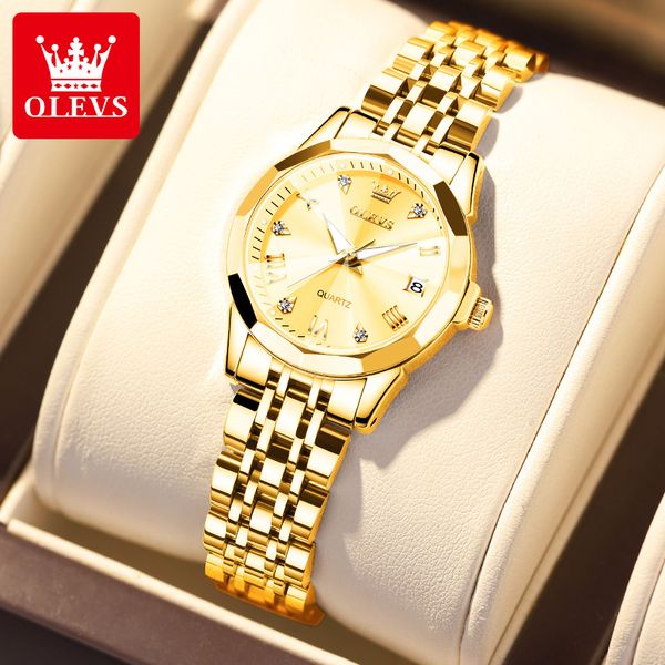 OLEVS Watch for Women Branded Stainless steel Elegant Luminous Ladies Watches 9931