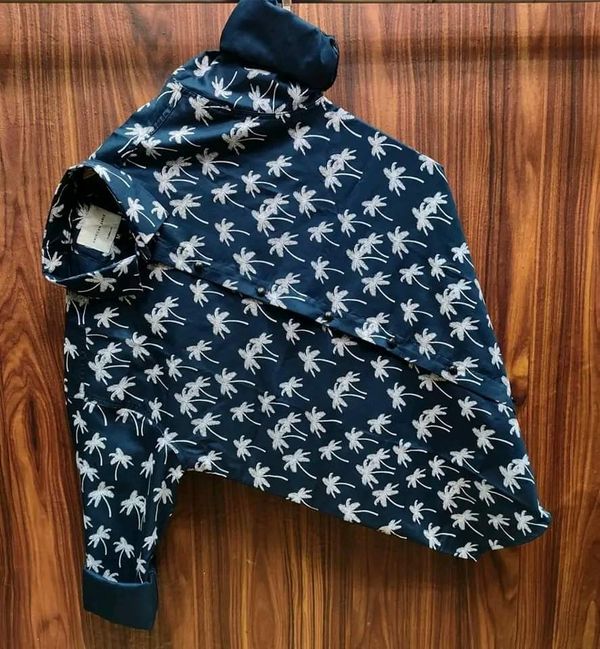 Trendy print shirt for men 0090