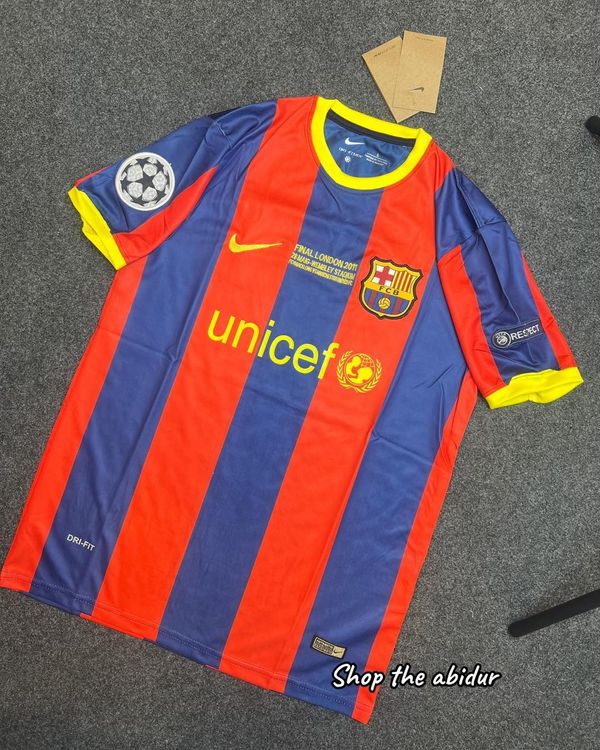 FC Barcelona 2010-11 home jersey from the 2011 Champions League Final in London