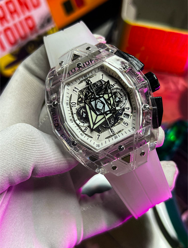 Hublot Sang Bleu Belt White