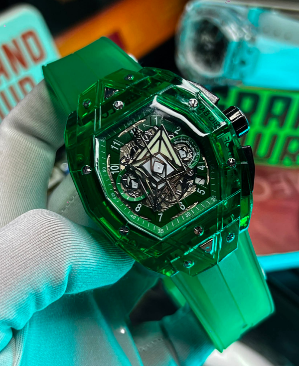 Hublot Sang Bleu Belt Green
